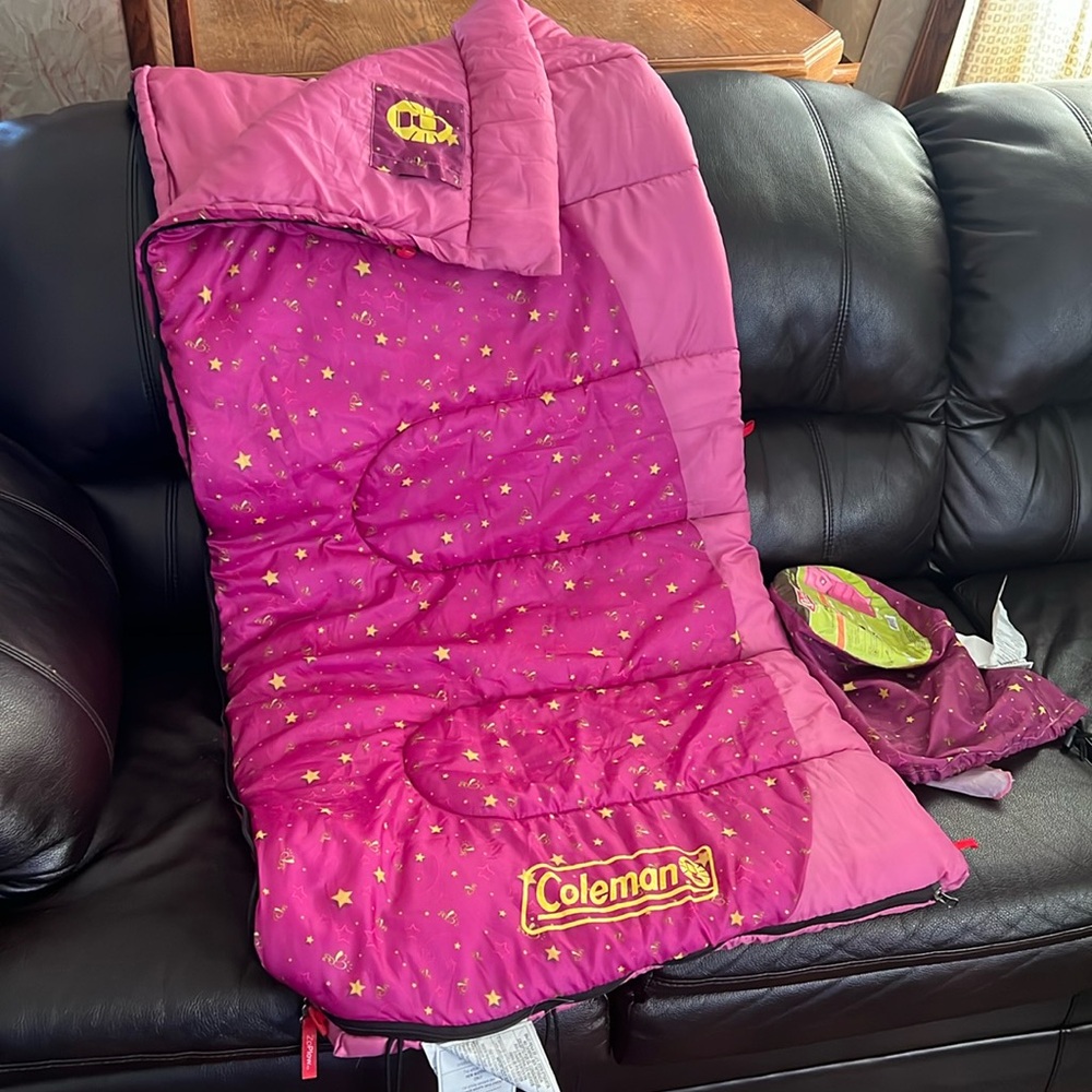 Coleman Youth Reversible Camping Outdoor Sleeping Bag 60X26 Inch